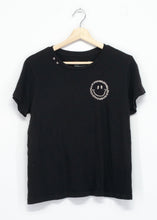 Smiley Face Tee-Black